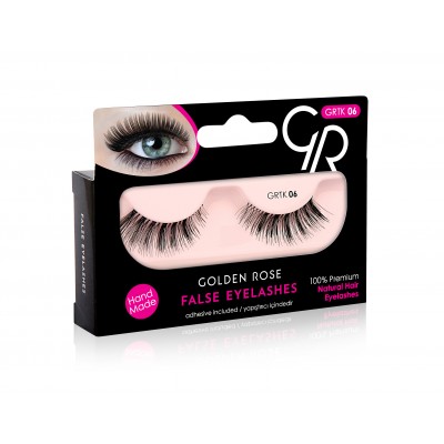 GOLDEN ROSE False Eyelashes And Adhesive GRTK 06